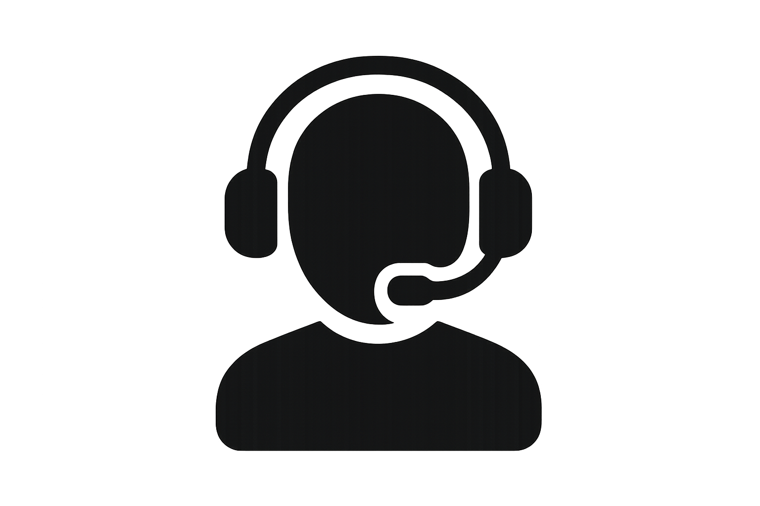 Customer Services Icon black